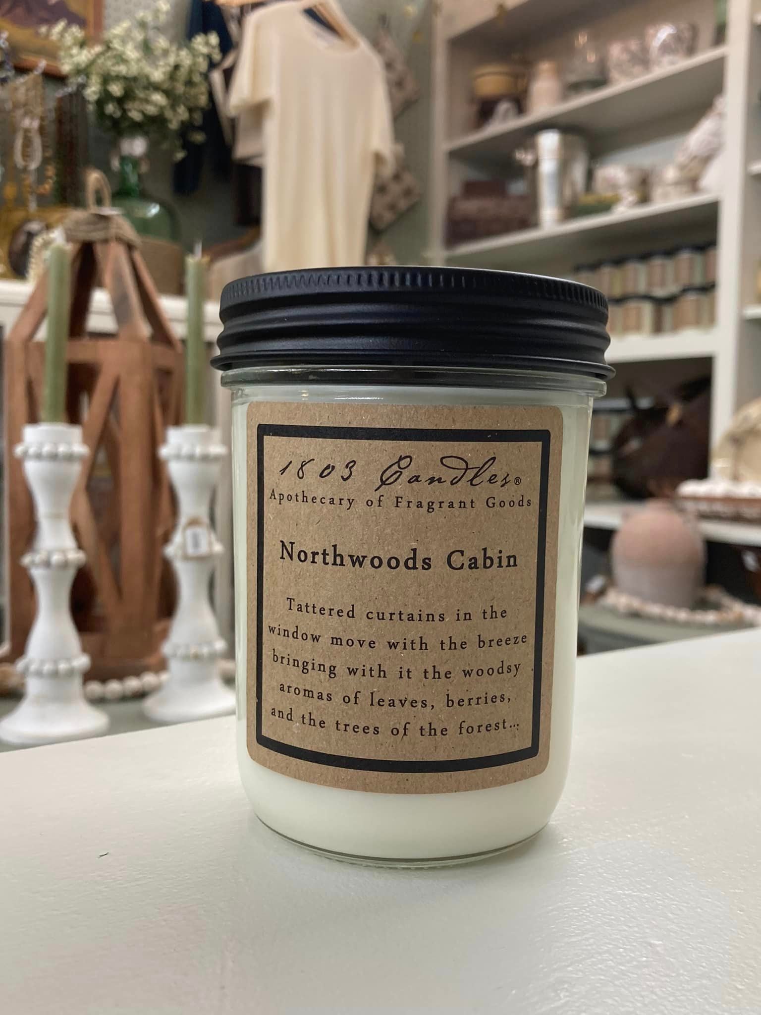 1803 Candles 14 oz Candle Northwoods Cabin Lola's Vintiques LLC