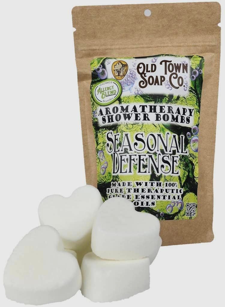 Seasonal Defense Shower Bombs Old Town Soap Co. Lola's Vintiques LLC